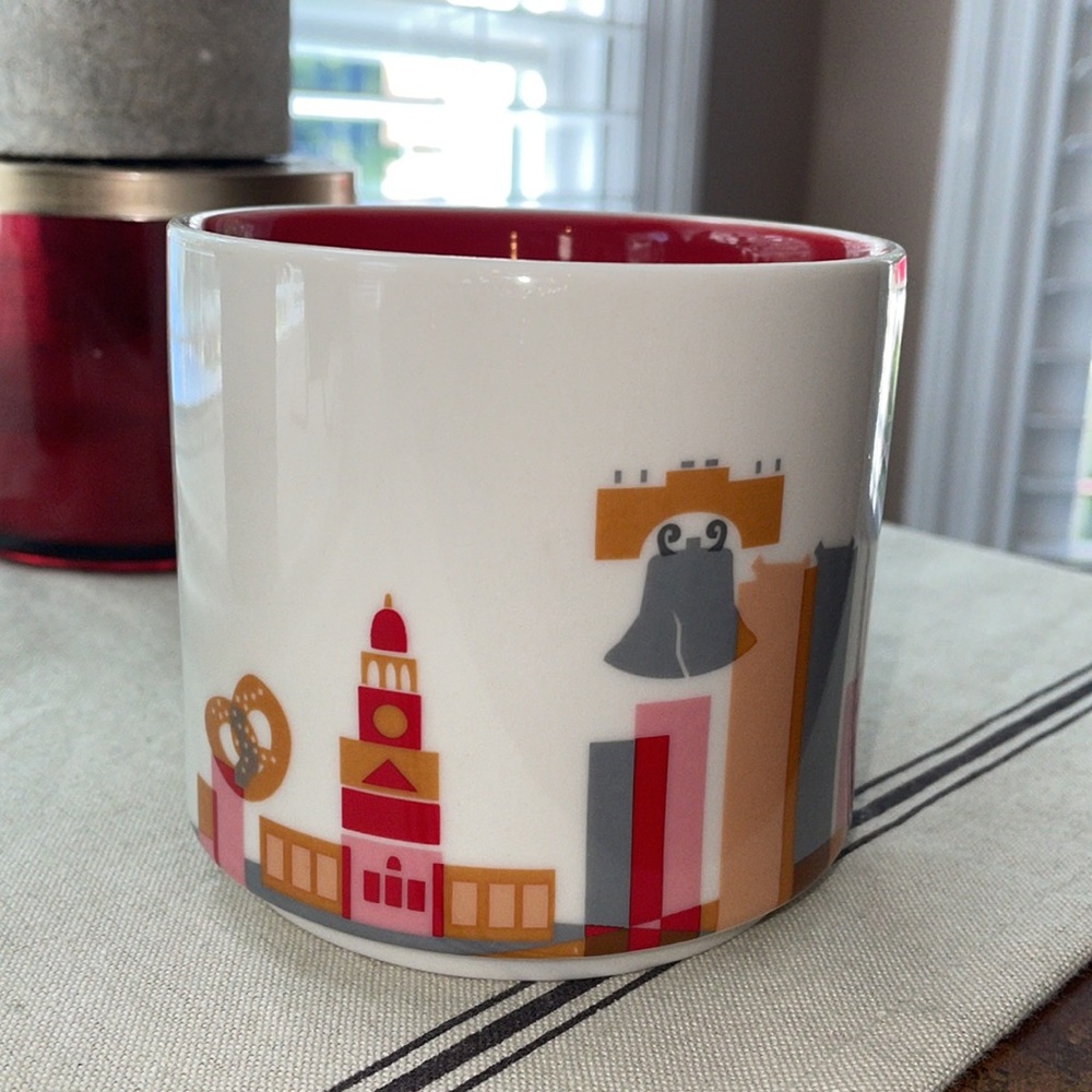 Starbucks YOU ARE HERE Collection Coffee Mug. PHILADELPHIA  EUC - LIKE NEW! - Picture 3 of 7